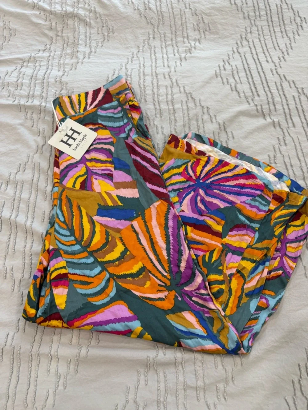 Haute Hippie Wide-Leg Printed Pants - Multicolor - Picture 11 of 11